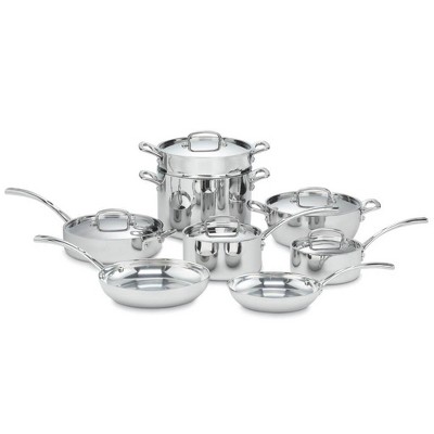 Cuisinart French Classic 13pc Stainless Steel Tri-Ply Cookware Set - FCT-13