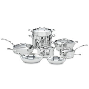 Cuisinart French Classic 13pc Stainless Steel Tri-Ply Cookware Set - FCT-13: Kitchen Pan Set, Gas & Electric Compatible - 1 of 4