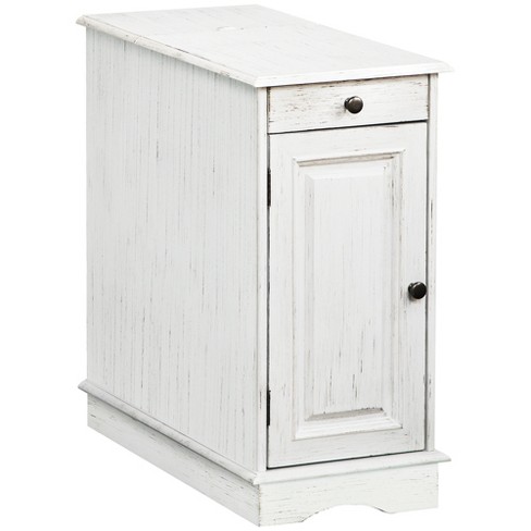 White side deals table storage