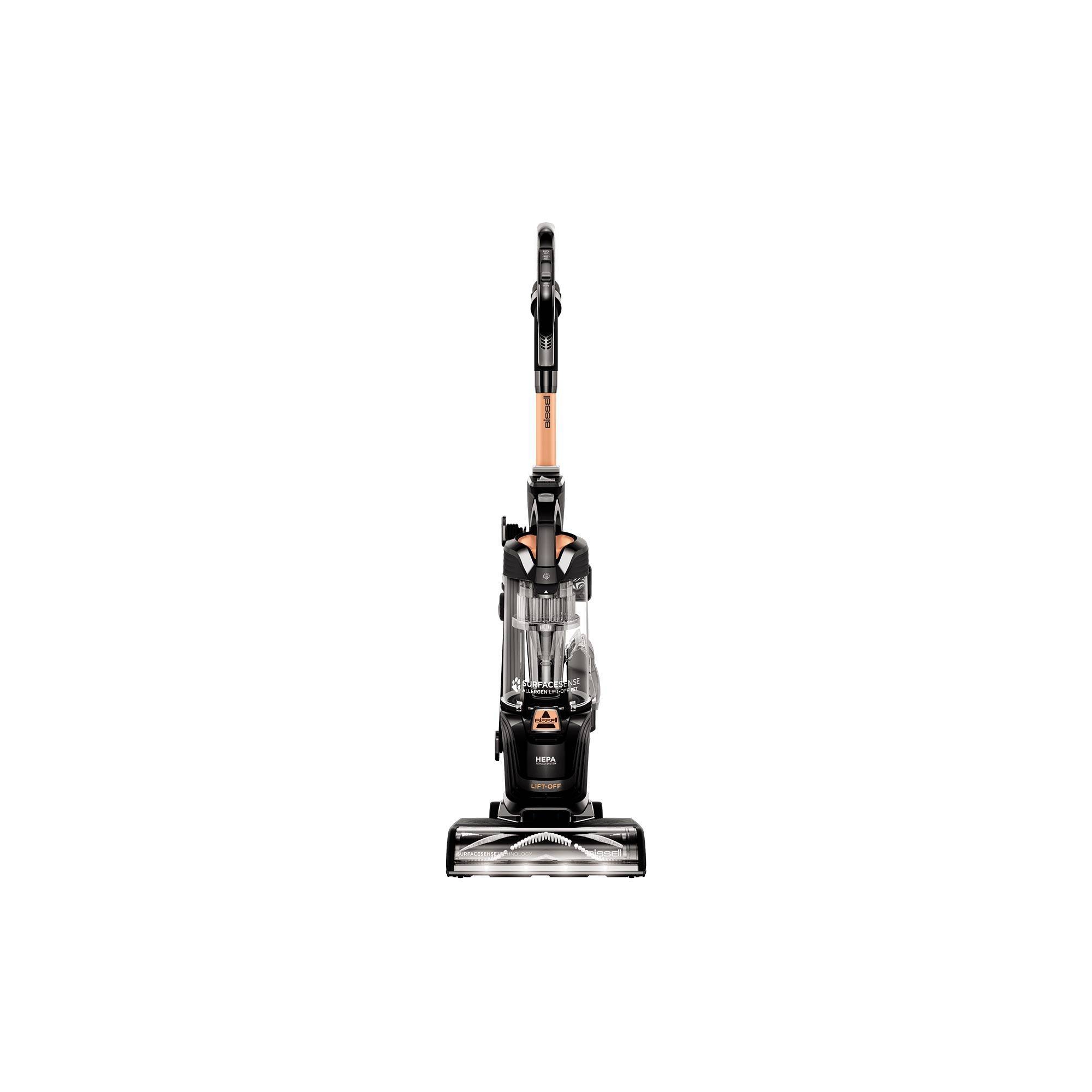 BISSELL SurfaceSense Pet Lift-Off Upright Vacuum 3415 13" Cleaning Path Black: Multi-Surface Cleaner, Bagless, HEPA Filter, TangleFree Brush Roll