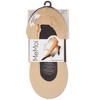 Memoi Women's 5 Pair Pack Fine Edge Nylon No Show Liner Socks - 3 of 3