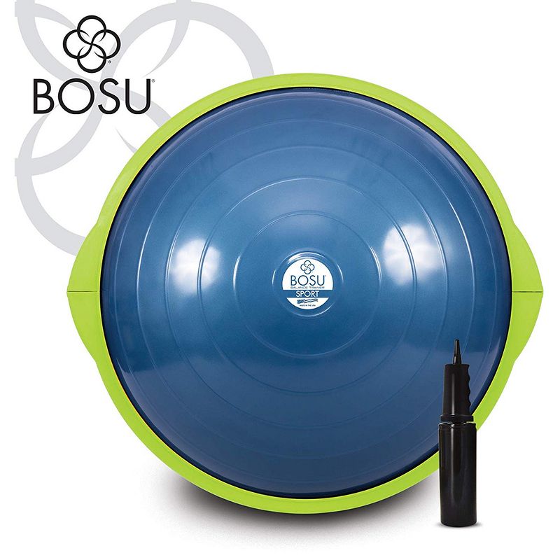 Bosu 72-15850 Home Gym Equipment The Original Balance Trainer 22in Diameter, Blue and Green, 3 of 7