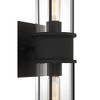 Possini Euro Design Modern Wall Light Sconce Matte Black Hardwired 19 1/2" 2-Light Fixture Clear Glass Shades for Bedroom Bathroom - 3 of 4