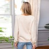 Women's Cozy Chic V-Neck Knit Sweater with Lace Detailing - Cupshe - 4 of 4