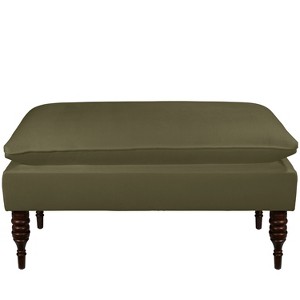 Pillowtop Bench - Regal Moss - Skyline Furniture , Regal Green