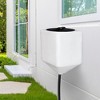Norwesco 10 Gallon Conical Total Drain Tank for Fertilizer Solutions, Agricultural Chemicals, Plant Foods, and Liquid Feeds, White - 4 of 4