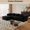106.7" Corduroy Modular Boneless L-Shaped Sectional Sofa with Ottoman, High-Density Memory Foam, Flexible Configurations, Plush Cushions - 3 of 4