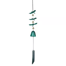 Woodstock Chimes Signature Collection, Woodstock Habitats, Dragonfly Windbell, 20'' Verdigris Wind Chime CDW