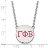Black Bow Jewelry Sterling Silver Gamma Phi Beta Greek Life Necklace 18 Inch - 2 of 4