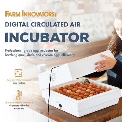 Digital White Egg Incubator with Automatic Turner and Humidity Control