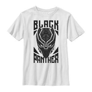 Boy's Marvel Black Panther Decorative Mask T-Shirt - 1 of 4