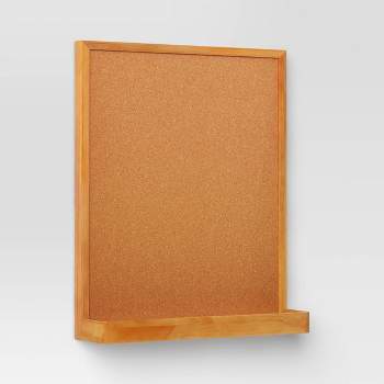 17"x20" Memo Board with Shelf Brown - Threshold™