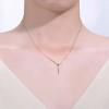 Guili 14K Gold-Plated Sterling Silver Necklace with CZ in Green, Red, or Gold—Timelessly Chic, Modern, and Elegant. - 3 of 3