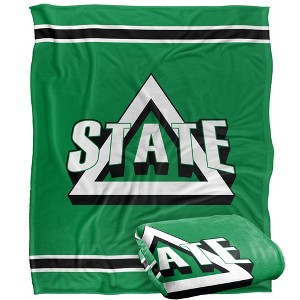 Delta State University Primary Logo Stripes Silky 50x60 Blanket, 1 Sided - 1 of 4