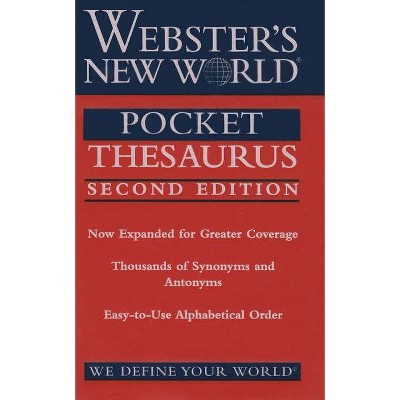 Webster's New World Pocket Thesaurus - 2nd Edition by  Charlton Laird (Paperback)