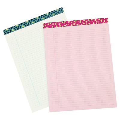 Clementine Paper Gold Polka Dot Pink Ruled Recycled Legal Notepad Set –  Aura In Pink Inc.