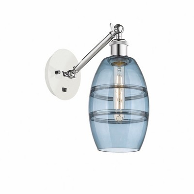 Vaz - 1 Light Arm Adjusts Up and Down Wall Sconce In Industrial Style-8.13 Inches Tall and 5.88 Inches Wide