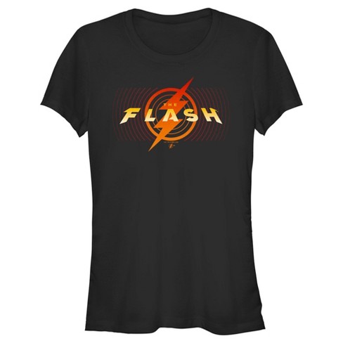 Juniors Womens The Flash Animated Yellow Logo T-Shirt - image 1 of 4