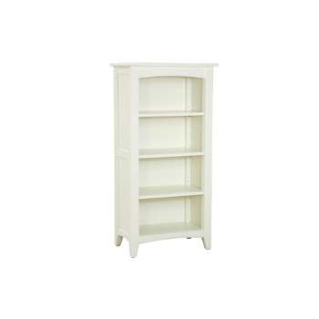 48" Shaker Cottage 4 Shelf Bookcase Ivory - Alaterre Furniture