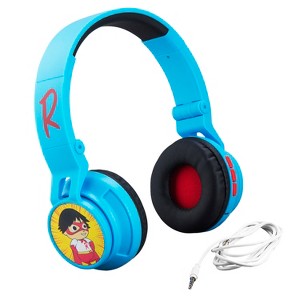 eKids Ryans World Bluetooth Headphones for Kids, Over Ear Headphones for School, Home, or Travel - Blue (RW-B50.EXv0) - 1 of 3