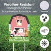 Big Dot of Happiness Girl Farm Animals - Party Decorations - Pink Barnyard Baby Shower or Birthday Party Welcome Yard Sign - 3 of 4