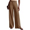 BLUEMING Women’s Elevated High-Waist Trousers Fluid Wide-Leg Silhouette with Flowy Trousers with Drape Professional Office Pants - 3 of 4