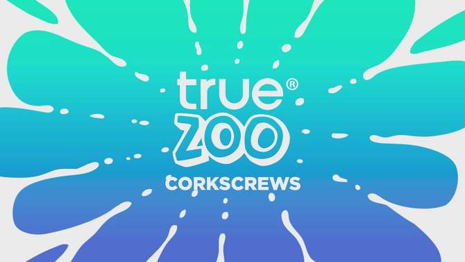True Zoo Buddy Black Dog Double Hinged Corkscrew, Novelty Wine Key, Waiter’s Corkscrew Bottle Opener, 2 of 10, play video