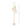 Aukfa 66.1" Modern Tree Floor Lamp with 3 Adjustable Cage Lampshades – Elegant Lighting for Bedroom, Living Room & Office - 4 of 4