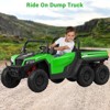 24V 4WD 6-Wheel Electric Ride On Dump Truck with Remote Control, 2 Seater Kids Dump Truck Toy for Big Kids Ages 3+ - 3 of 4