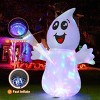 Paaaawaters 5 FT Halloween Inflatable Ghost Outdoor Decoration with Magic Light, Blow Up Yard Decoration with Built-in LEDs - 3 of 4