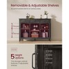 VASAGLE Farmhouse Buffet Cabinet with Detachable Wine Rack, Sideboard Cabinet with Adjustable Shelves - 3 of 4