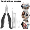 Unique Bargains Toenail Clippers Stainless Steel Nail Clippers Kit Pack of 9 Pcs - 2 of 4