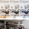 52 Inch Smart Ceiling Fans with Lights and Remote & APP Control Modern High CFM Flush Mount Ceiling Fan with ABS Blades for Bedroom Living Room - 4 of 4