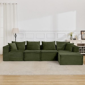 Cloud Modular Sectional Sofa,Modern Upholstered Couches, Comfort U/L Shaped Sofa,Deep Seat Corner Couch for Living Room - 1 of 4