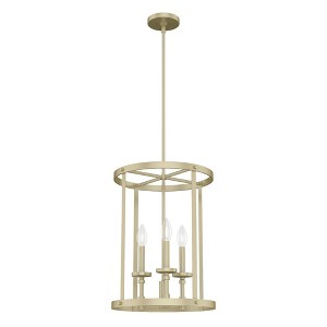 Briargrove 15" 3-Light Pendant Chandelier Painted Modern Brass Ceiling Light - 1 of 1