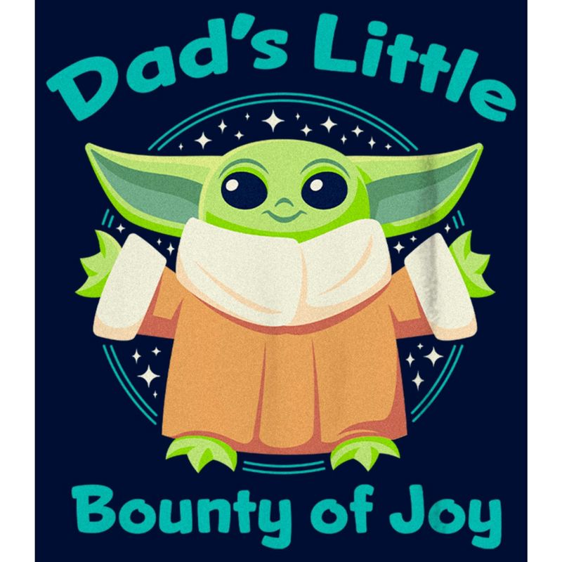 Boy's Star Wars: The Mandalorian Grogu Dad's Little Bounty of Joy T-Shirt, 2 of 5