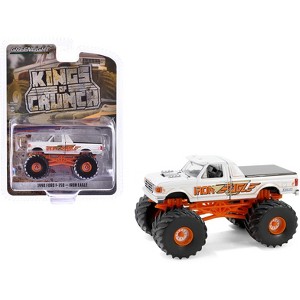 1990 Ford F-350 Monster Truck White "Iron Eagle" "Kings of Crunch" Series 15 1/64 Die Cast Model Car by Greenlight - 1 of 3