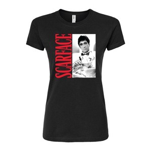 Women's - Scarface - Tony In Tuxedo Fitted Graphic T-Shirt - 1 of 2