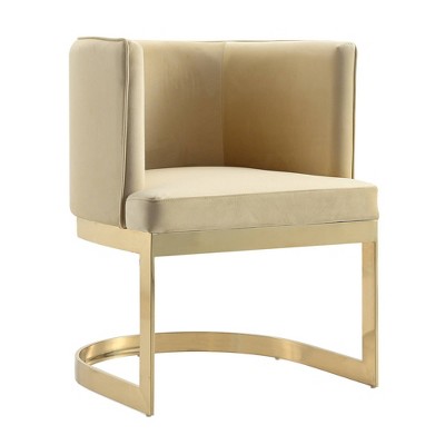 Manhattan Comfort Aura Blush and Polished Brass Velvet Dining Chair (Set of  2), 1 - Mariano's