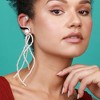 SOHI Women's Pearl White Casual Cuff Earrings - 3 of 4