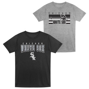 MLB Chicago White Sox Toddler Boys' 2pk Gray T-Shirt - 1 of 3