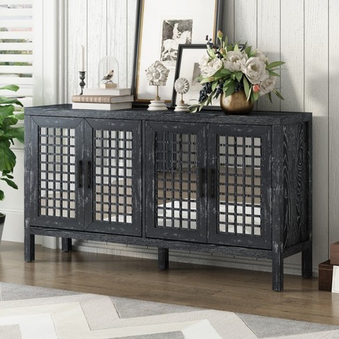 Black and mirrored deals sideboard