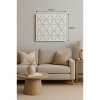 Moda Furnishings White Square Handmade MDF Wall Decor 16 inches x 16 inches Elegant Home Decor - 2 of 4