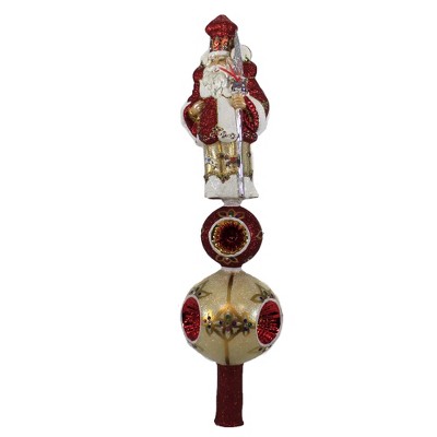 Tree Topper Finial 17.25" Oh Santa! Topper Christmas Couture Reflectors  -  Tree Toppers