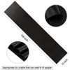Wikineon Black Satin Table Runners 10 Pack 12x108 inch Black Party Table Runner Long Smooth Satin Silk Fabric for New Year Party Wedding Decorations - 3 of 4
