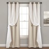 Lush Decor Sheer Grommet Insulated Blackout Window Curtain Panel Set - 3 of 4