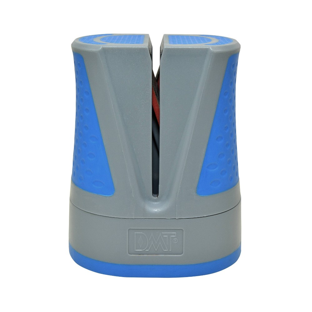 DMT Simple Sharp Dual Stone Countertop Sharpener: Manual Diamond Abrasives, Protective Cover, Ceramic Material, Multicolored