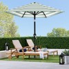 Best Choice Products 10ft Outdoor Steel Striped Market Patio Umbrella w/ Crank, Tilt Push Button, 6 Ribs - 3 of 4