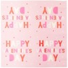 Sparkle and Bash 100 Pack Pink and Heart Themed Paper Napkins for Valentine Party Supplies (5x5 In) - image 3 of 4