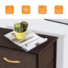 Pellebant Vertical Dresser for Bedroom Storage Tower 5-Drawer Steel Frame Wood Top Easy Pull Non-woven Fabrics Drawer - 4 of 4